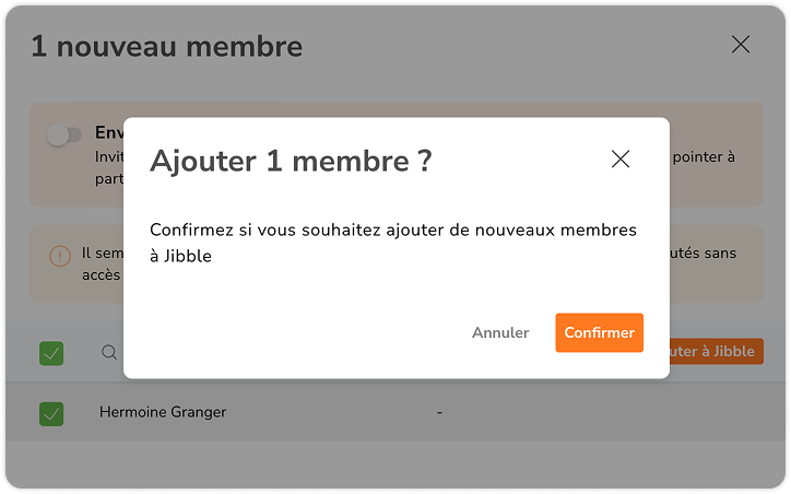 Importation de membres pour l'intégration dans Xero